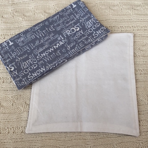 Winter Words Cloth Dinner Napkins, set of 4 - Picture 2 of 3